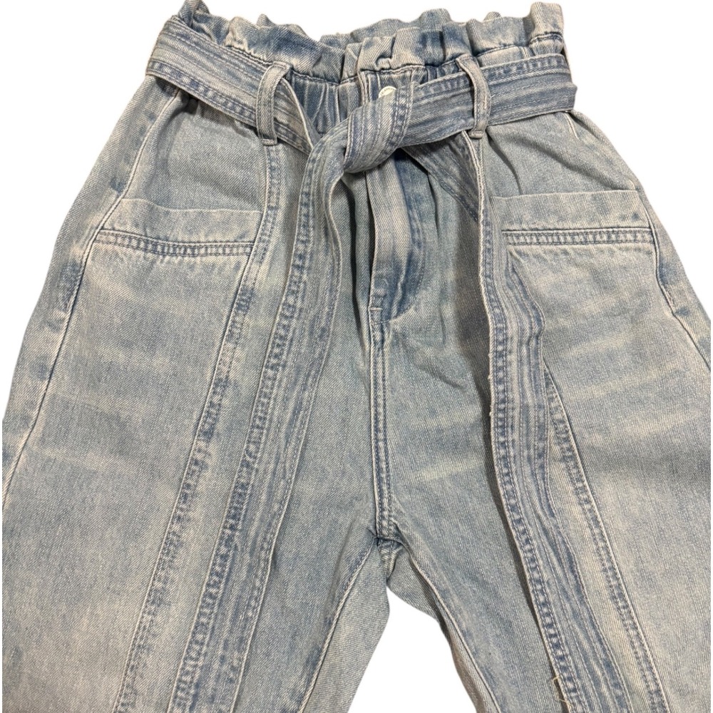 Blank NYC Womens Size 25 Light Wash High Rise Paper Bag Waist Jeans NWOT - Picture 8 of 11
